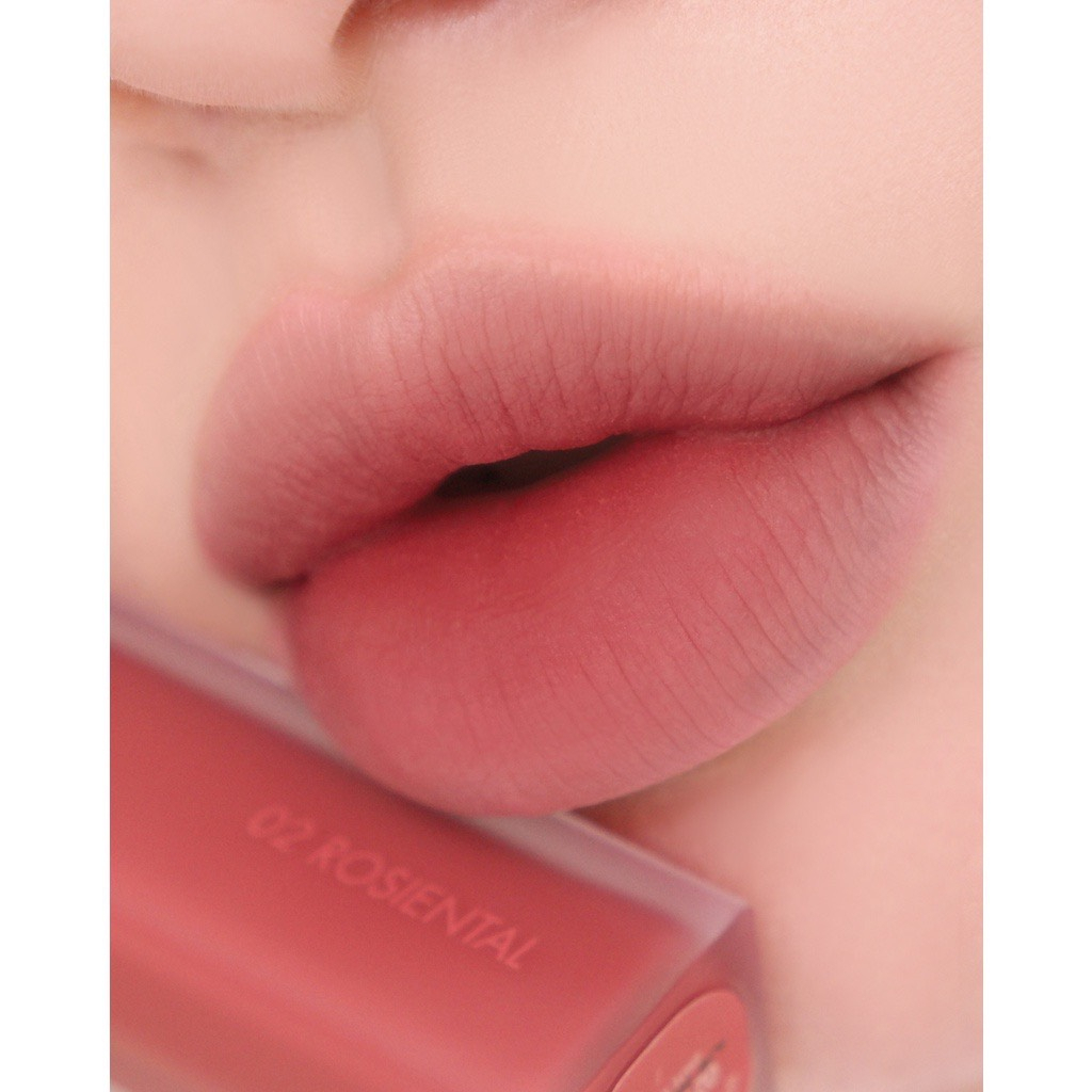 Son kem lì Romand Blur Fudge Tint 02 #Rosiental Cánh hồng khô