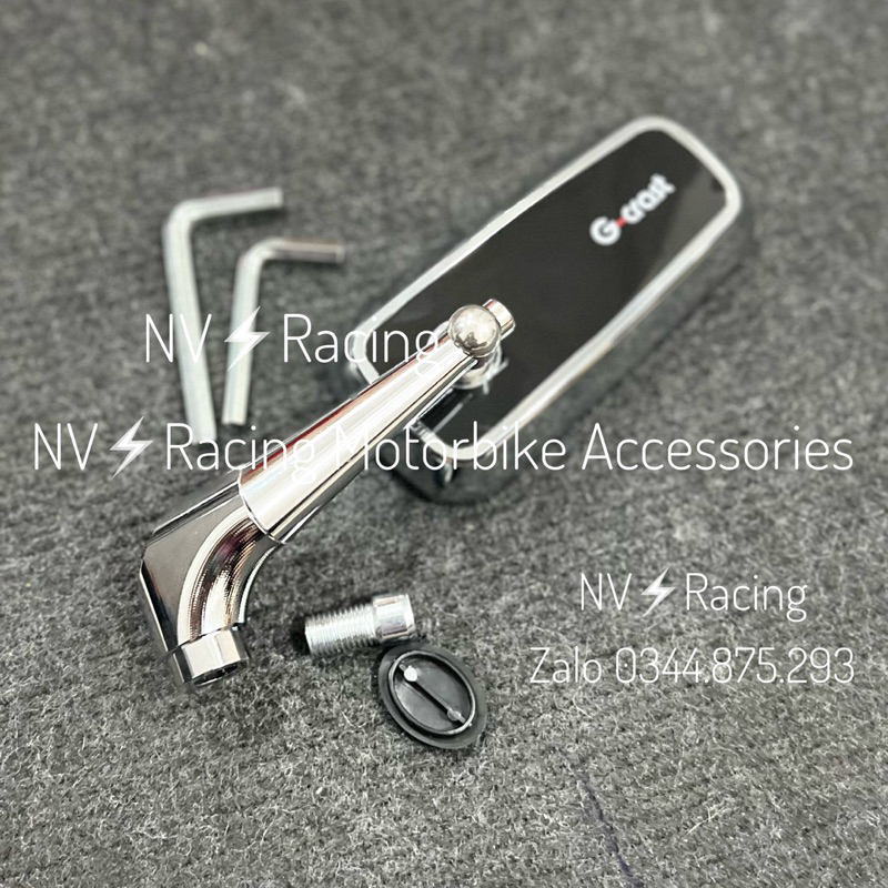 Kính kiểu vuông Gcraft xi ken / A Nod sáng bóng lắp được nhiều dòng xe