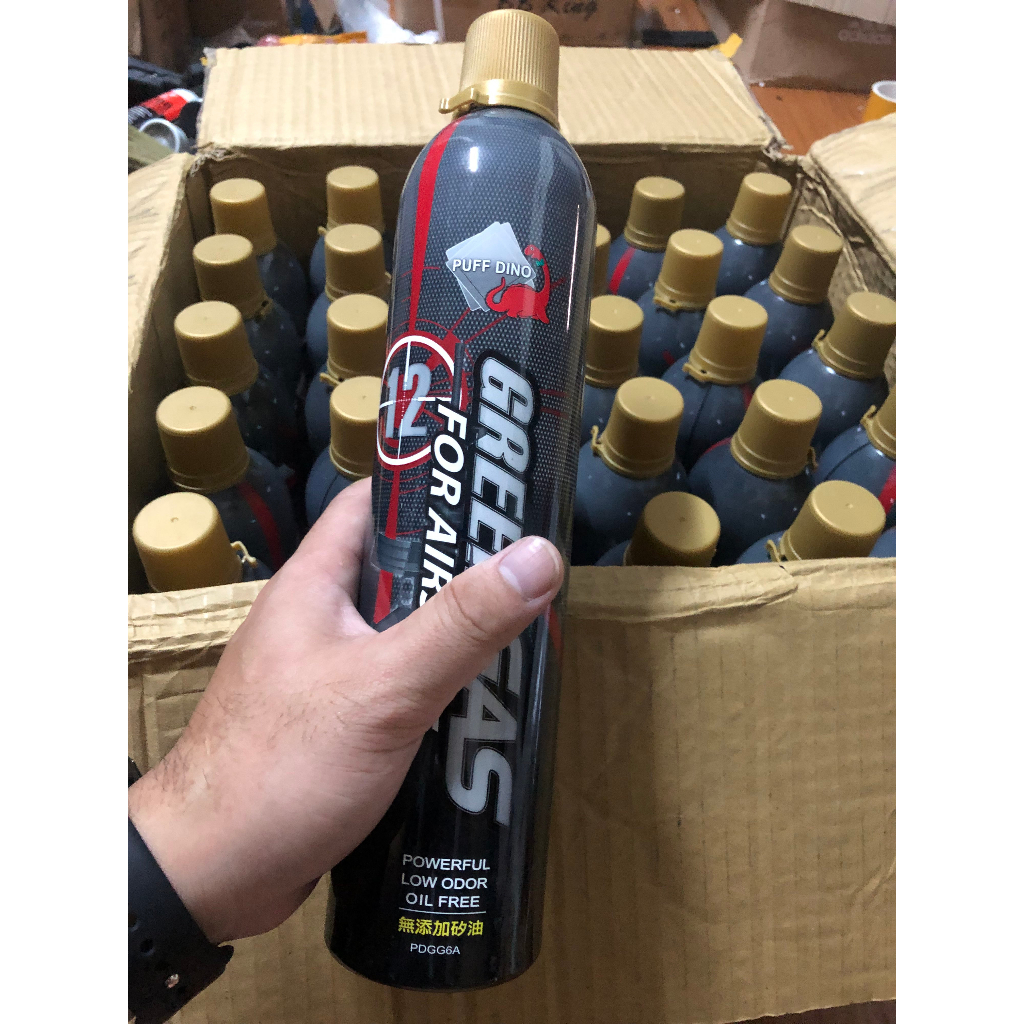 Chai Silicon hiệu Green Gas Puff Dino - Oil Free