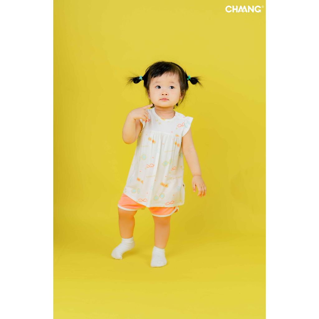 Bộ cộc cotton Chaang cho bé SS23