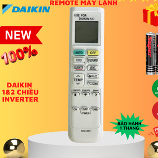  Điều khiển điều hoà DAIKIN ARC480A1 remote máy lạnh DAIKIN inverter dòng FTKQ & FTKC - tặng kèm pin 