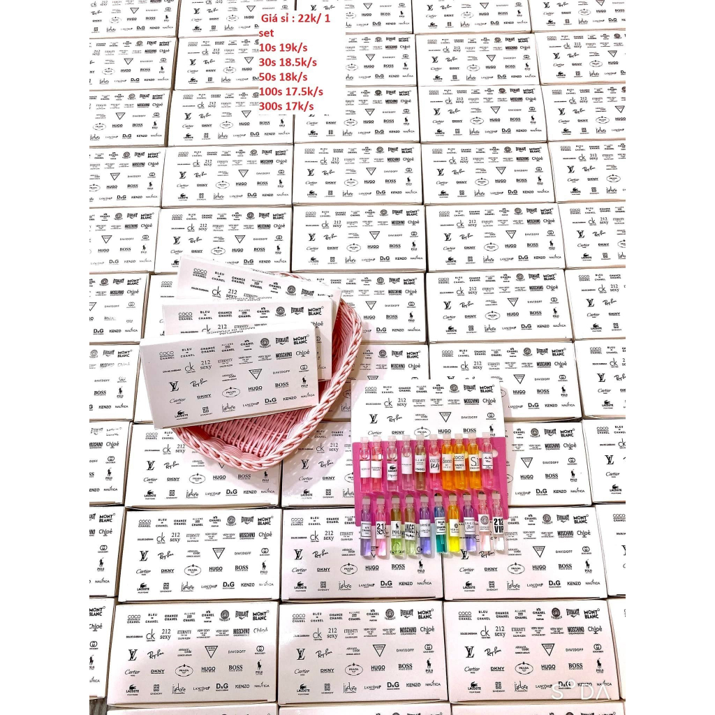 NNKN0027 - Set nước hoa test 20 chai - sẵn sll giá đẹp ạ