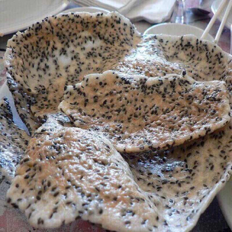 🦐 Bánh đa mè dừa  đặc sản Tây ninh 50 cái / 1 sắp