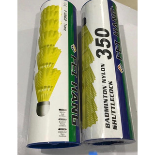 Hộp cầu lông nhựa 6 quả màu vàng