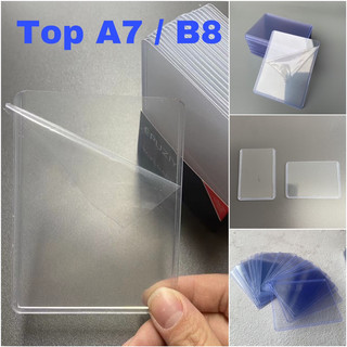 Toploader bảo vệ card ảnh kích thước A7 B8 decor Anime, Kpop,thẻ bài