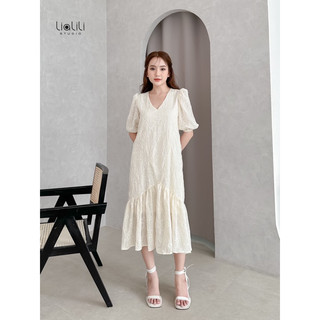 Đầm đuôi cá voan thêu - Lialili.studio