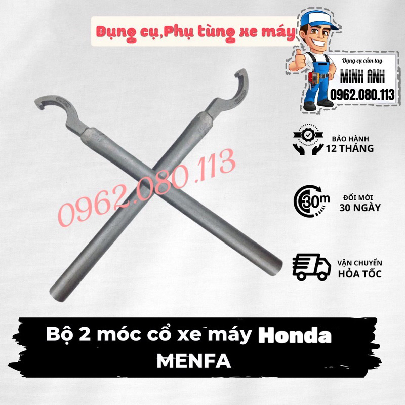 Bộ 2 Móc Cổ Honda ( 1 cây Động + 1 cây tĩnh ) |Dụng cụ sửa xe máy
