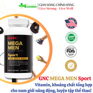 GNC Mega Men Sport One Daily - Viên uống bổ sung vitamin & khoáng chất cao cấp cho Nam Giới