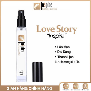 Nước hoa nữ love story 10ml - dịu dàng, lãng mạn, thanh lịch, thu hút