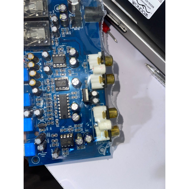 Mạch karaoke 2 cổng míc stereo 12VDC