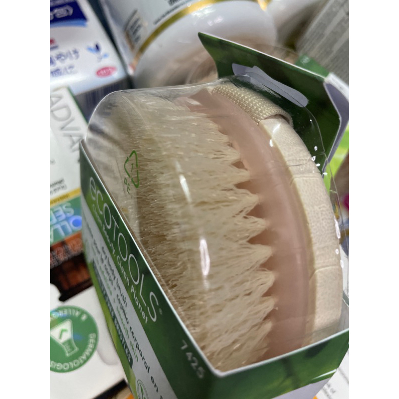 EcoTools, Bàn chải cơ thể khô, 1 Bàn chải giúp thư giản và mịn da, lưu thông