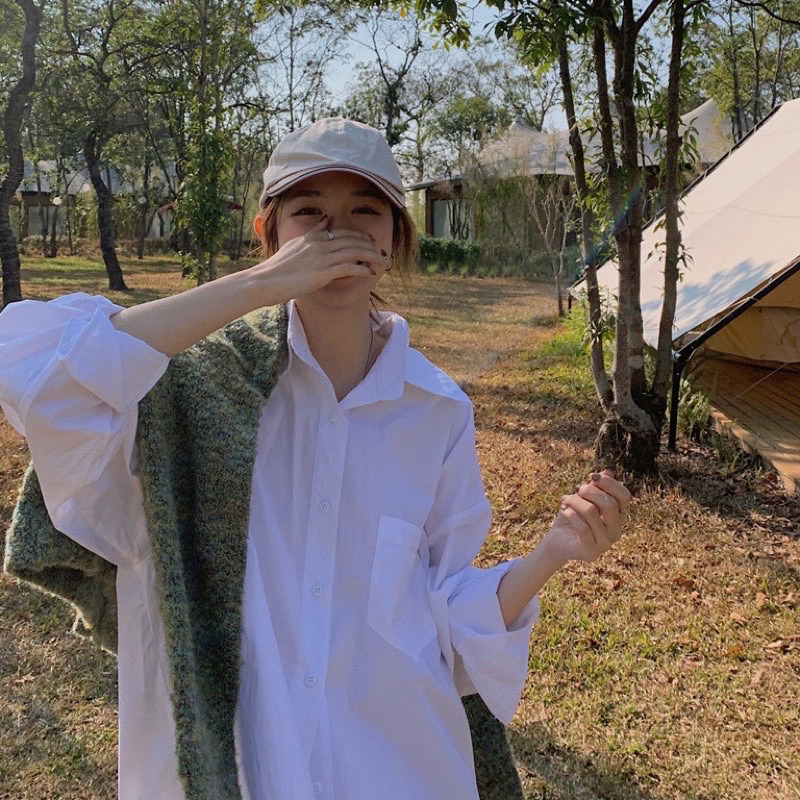 ÁO SƠ MI TRẮNG FORM THỤNG TAY DÀI VINTAGE