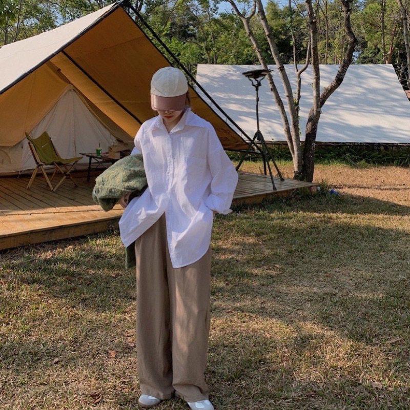 ÁO SƠ MI TRẮNG FORM THỤNG TAY DÀI VINTAGE