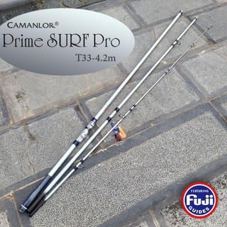  Cần Câu Lục 3 Khúc,Đánh Xa Bờ CAMANLOR Prime Pro SURF 4m2 ,Khoen Pat Fuji Cao Cấp . 