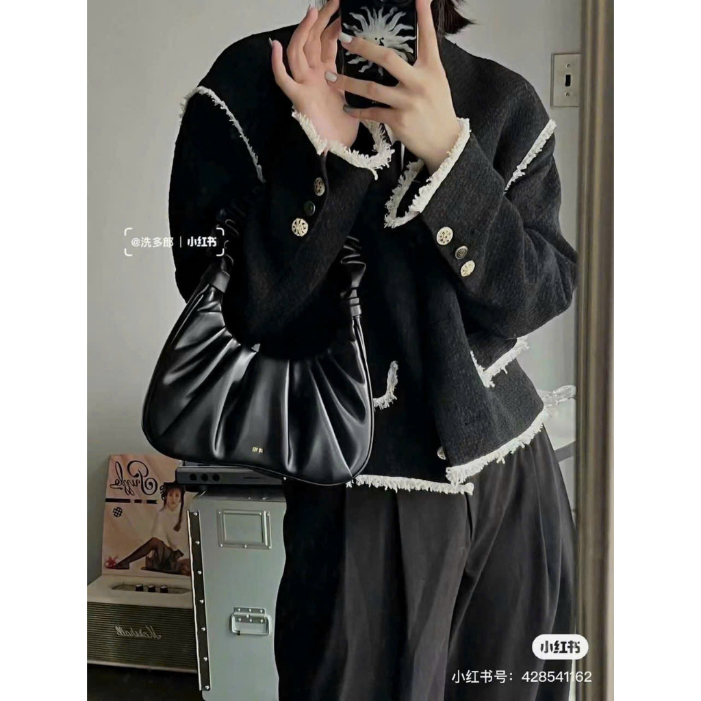 Túi Kẹp Nách JW PEI Gabbi Ruched Hobo Handbag Bản Vip Size 25 Full Box