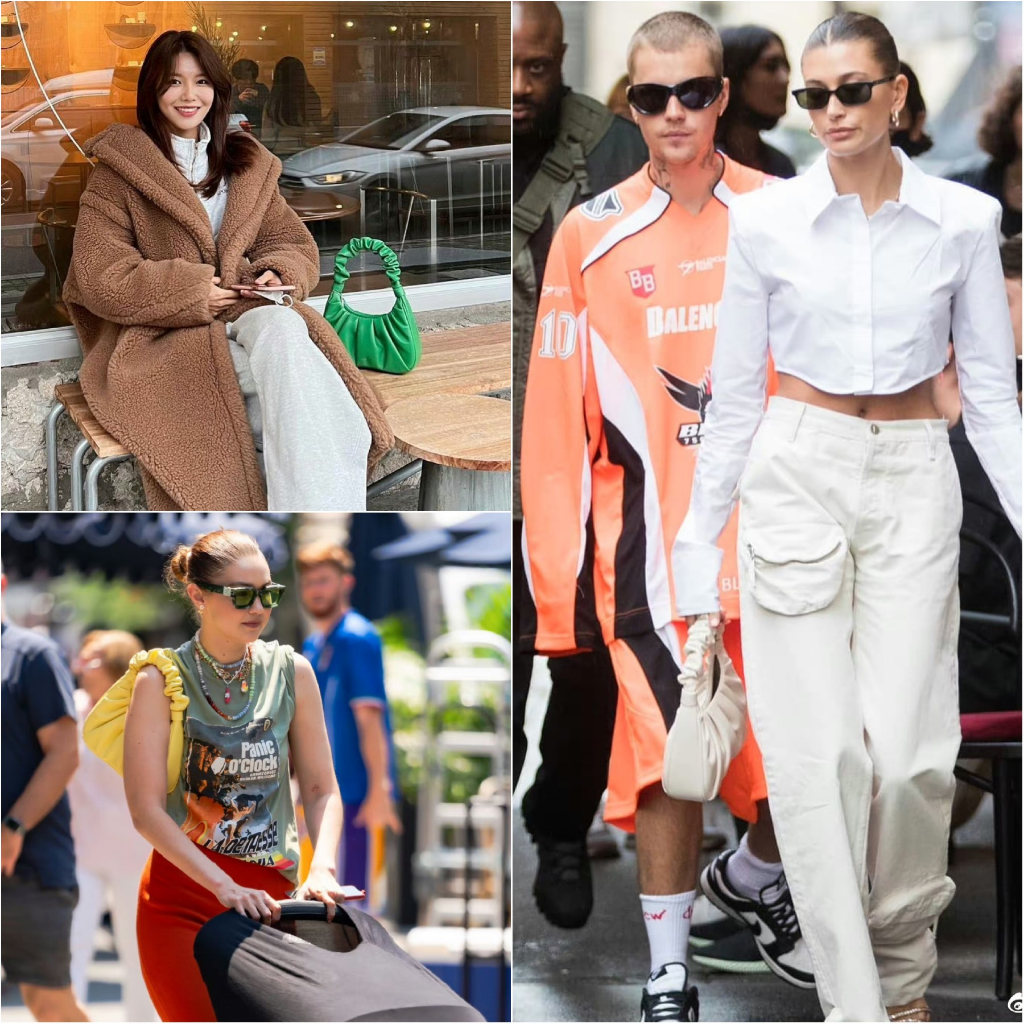 Túi Kẹp Nách JW PEI Gabbi Ruched Hobo Handbag Bản Vip Size 25 Full Box