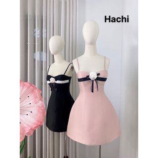 Váy 2 dây cup phối hoa ngực