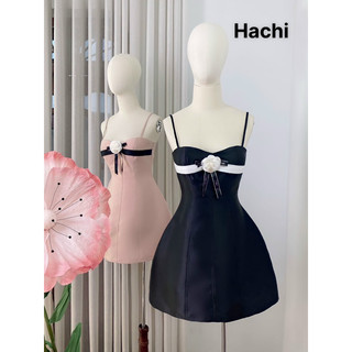 Váy 2 dây cup phối hoa ngực