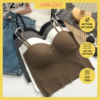Áo ngực bra 2 dây vải thun lạnh có mút ngực sang chảnh BR04