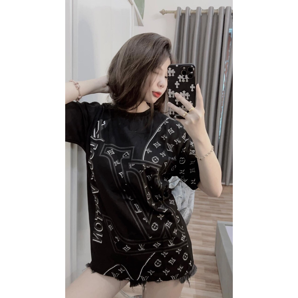 Áo phông lv T-shirt Hàng scap độ hoàn thiện cao không đụng mẫu