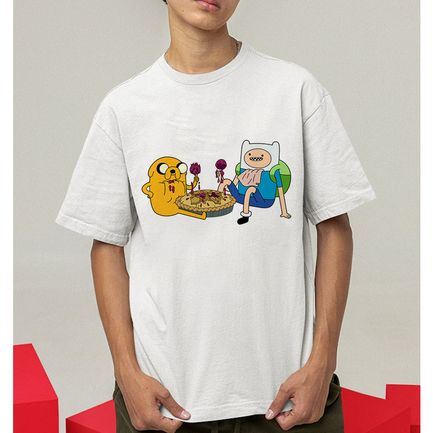 Áo Thun In Hình Phim Adventure Time Finn and Jake Unisex Nam Nữ Trẻ Em