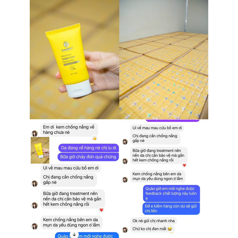 Kem chống nắng, dưỡng da chuyên sâu BAMBOO