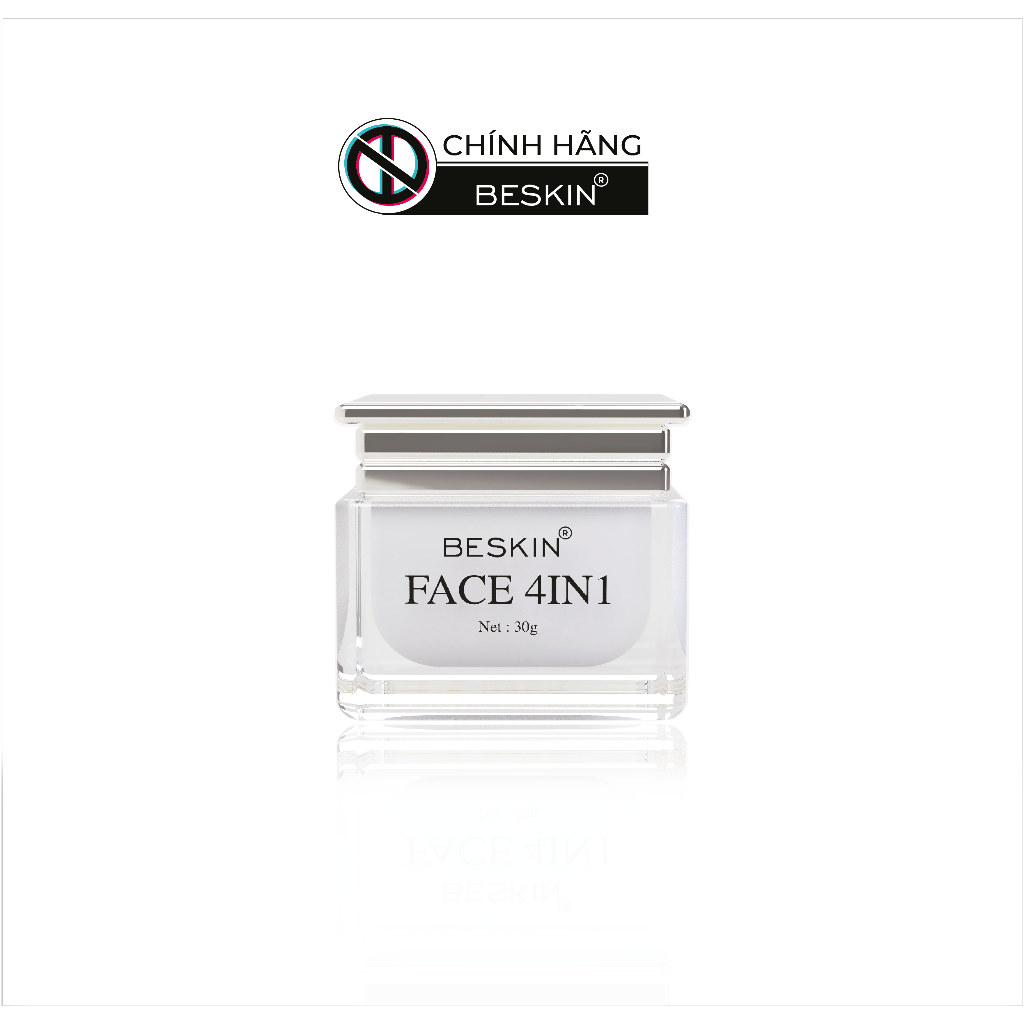 Kem Face 4IN1 [Chính hãng BeSkin] - giữ ẩm, trắng da, làm mờ vết nhăn (tặng 1 test Ampoule tinh chất trắng da cho hũ 30g | BigBuy360 - bigbuy360.vn