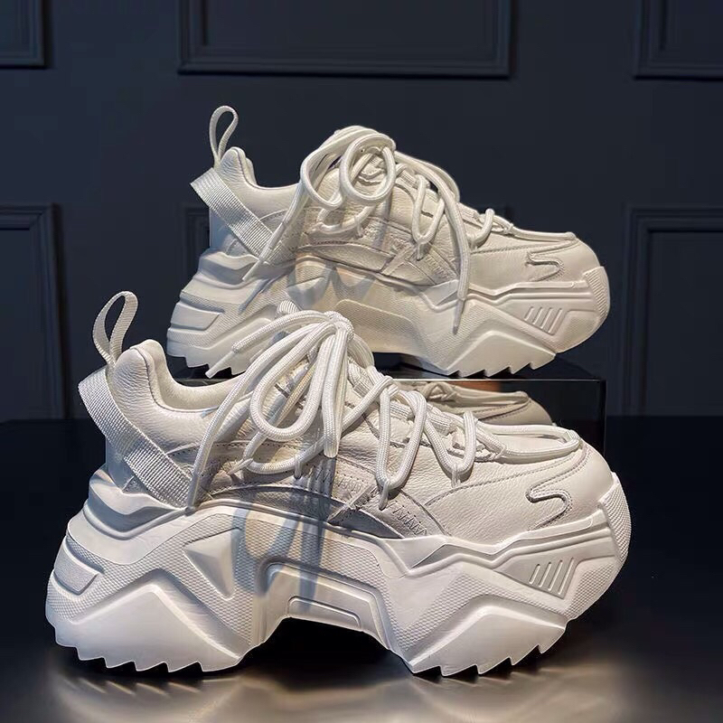 Giày Sneaker Nữ Đế Độn 8cm Tăng Chiều Cao Cực Chất Bản Chuẩn Loại 1