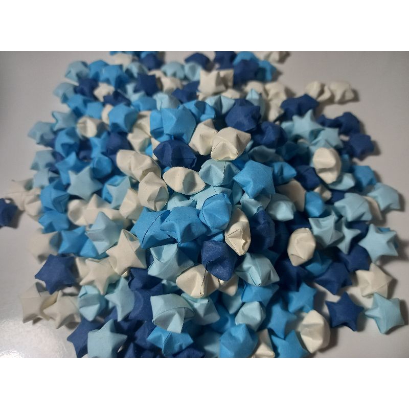 Sao giấy gấp sẵn màu pastel