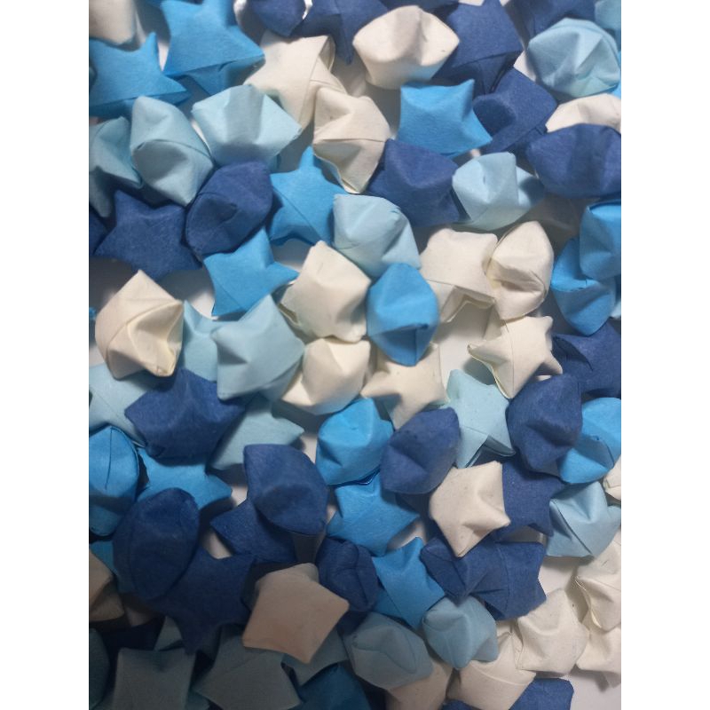 Sao giấy gấp sẵn màu pastel