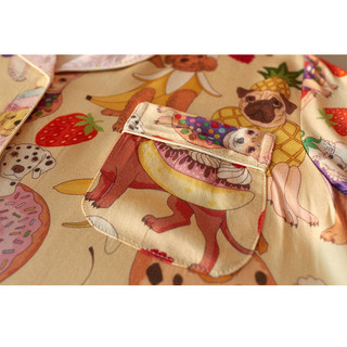 Yellow Floral Printed Long PJ
