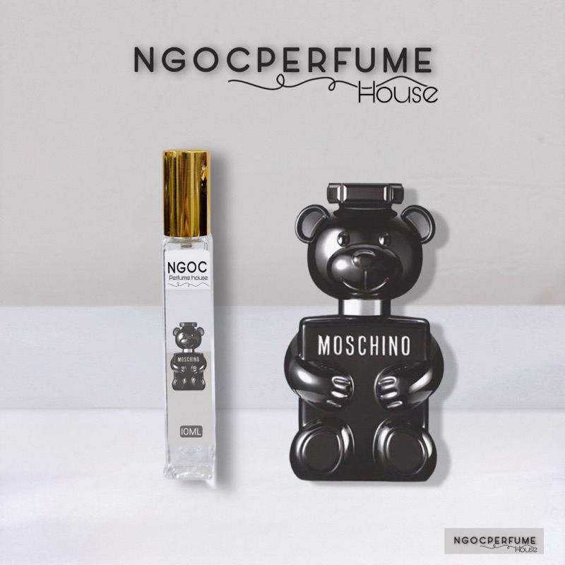 [ Vial Dùng Thử 10Ml Chai Thủy Tinh Xịt ] Nước Hoa Nam Chính Hãng Moschino Toy Boy Edp Size