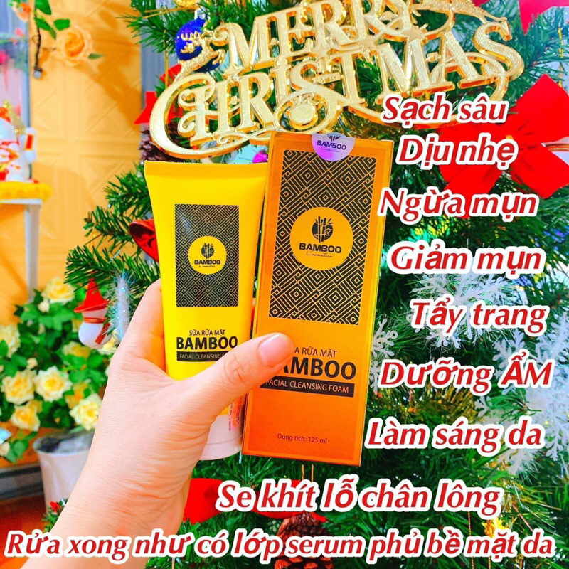 Sữa rửa mặt sạch da,ngừa mụn Bamboo Chính Hãng