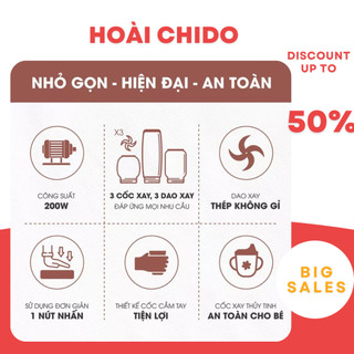 Máy xay ăn dặm cho bé -2 cối