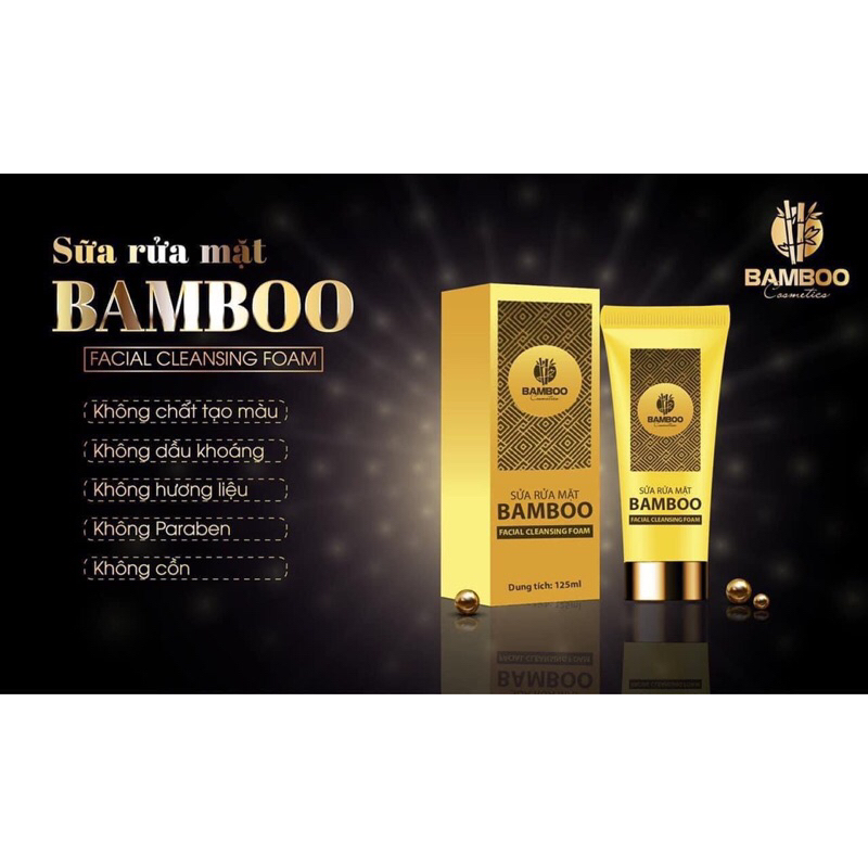 Sữa rửa mặt sạch da,ngừa mụn Bamboo Chính Hãng
