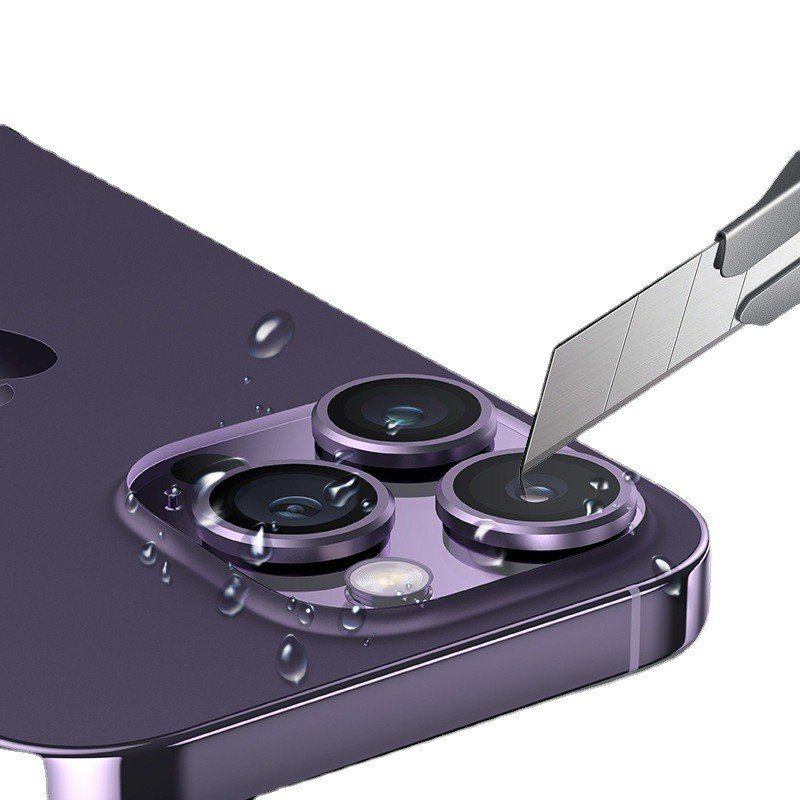 Bộ dán bảo vệ từng mắt camera iphone Wekome bằng kim loại chống xước, chống lóa, HD cho ip 14Promax ,13 12 11 Pro Max