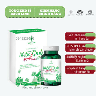 Mộc quế hoa plus bách y sâm thanh nhiệt giảm mụn lọ 60 viên