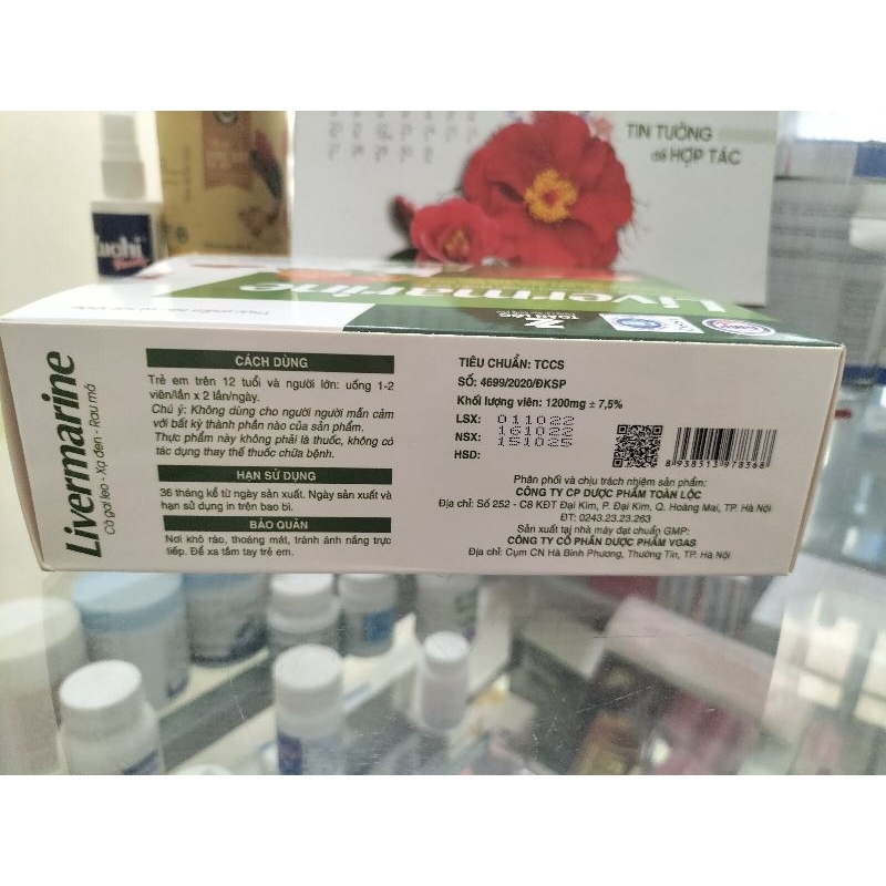 Livermarine giúp thanh nhiệt, mát gan, thải độc gan