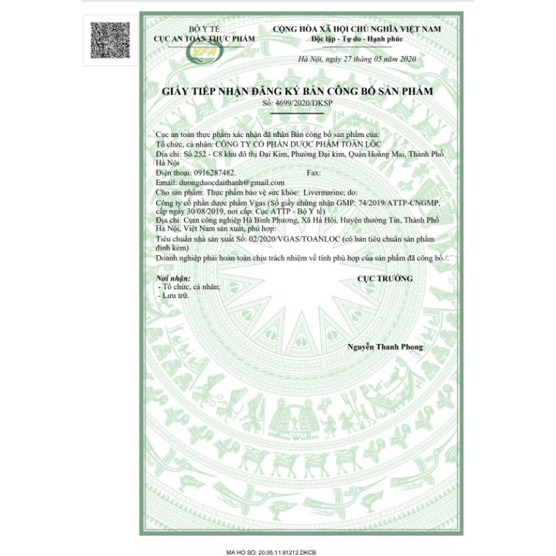 Livermarine giúp thanh nhiệt, mát gan, thải độc gan