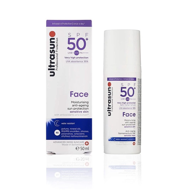 Kem chống nắng Ultrasun face spf50+ anti-aging 𝐬𝐨𝐧𝐧𝐞𝐧𝐬𝐜𝐡𝐮𝐭𝐳-𝐠𝐞𝐥