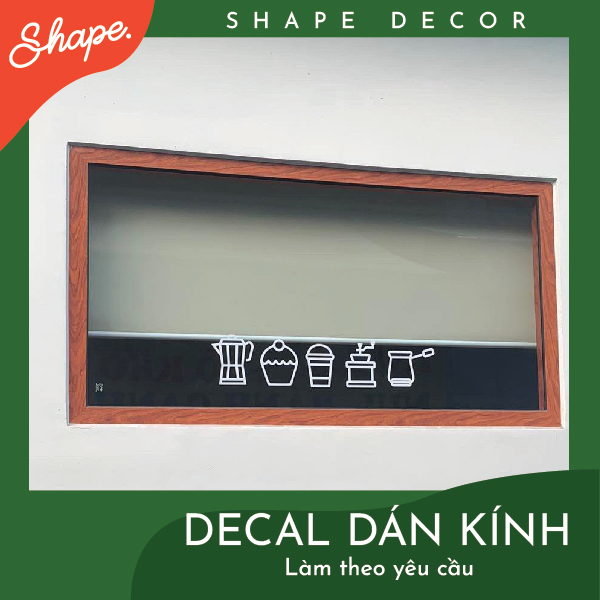 Decal dán kính làm theo yêu cầu