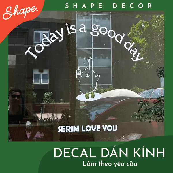 Decal dán kính làm theo yêu cầu