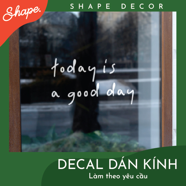 Decal dán kính làm theo yêu cầu