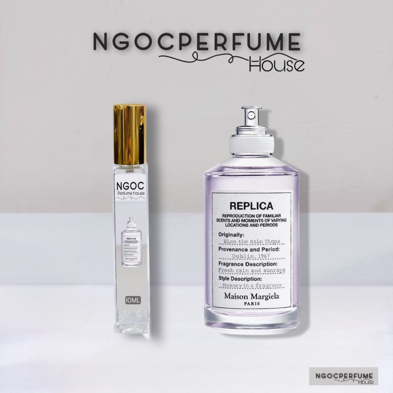 [ Vial Dùng Thử 10Ml Chai Thủy Tinh Xịt ] Nước Hoa Nữ Chính Hãng ??????? When The Rain Stops Size 10Ml