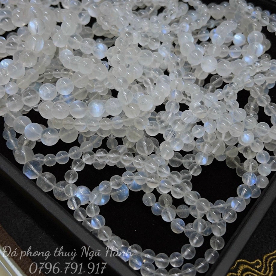Vòng tay đá moonstone mặt trăng siêu đẹp - đủ kích cỡ