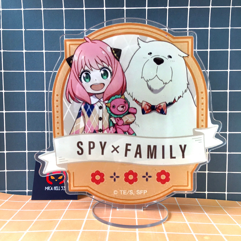 Standee Mica 15cm Tượng Mica Anime Spy x Family Standee Acrylic Anime Manga Spy x Family Quả Trứng SD4