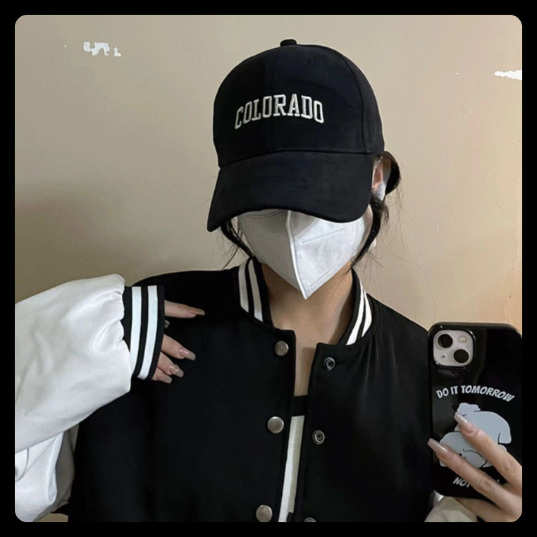 Nón thêu chữ Colorado mũ lưỡi trai unisex trẻ trung hiphop nhiều màu hottrend phong cách Hàn Quốc đẹp rẻ