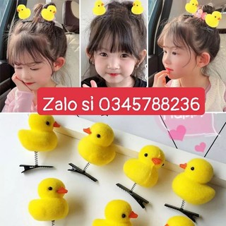 Kẹp tóc lò xo hình con vịt, gà, thỏ, tim, sao, chong chóng siêu cute