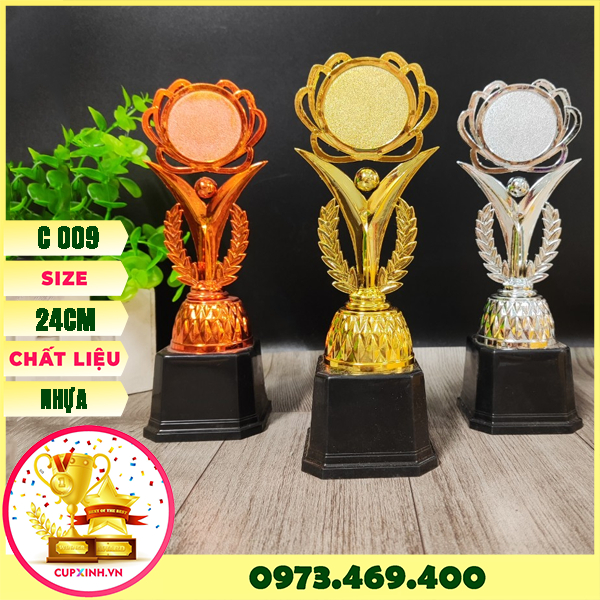 Cúp Bóng Đá Lưu Niệm Thể Thao Huy Chương Vàng C006