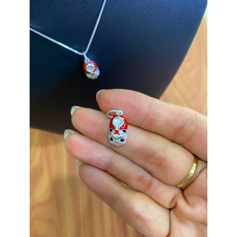 Mặt dây chuyền bạc s925 charm ve sầu học tập đỗ đạt công danh
